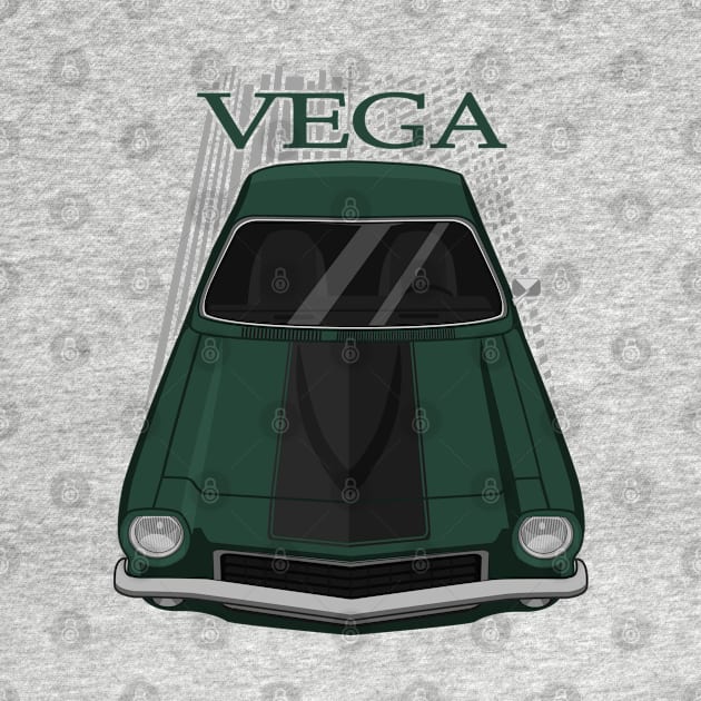 Custom Chevrolet Vega GT 1971 - 1973 - dark green and black by V8social